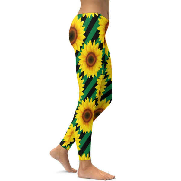 Sunflower Soft Ladies Tight Yoga Pants - Image 2