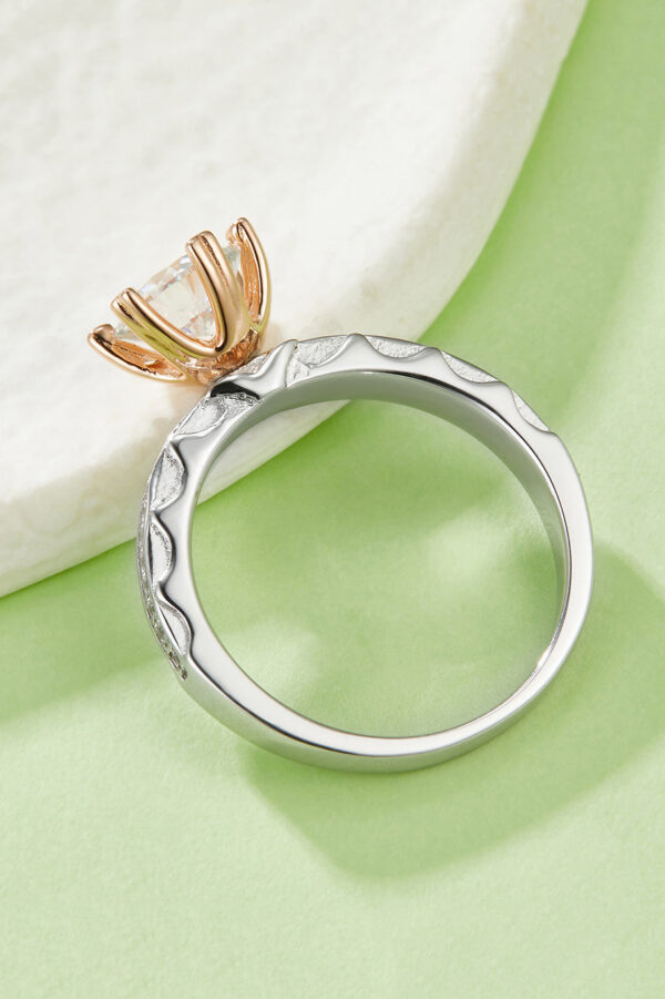 1 Carat Moissanite 925 Sterling Silver Ring - Image 3