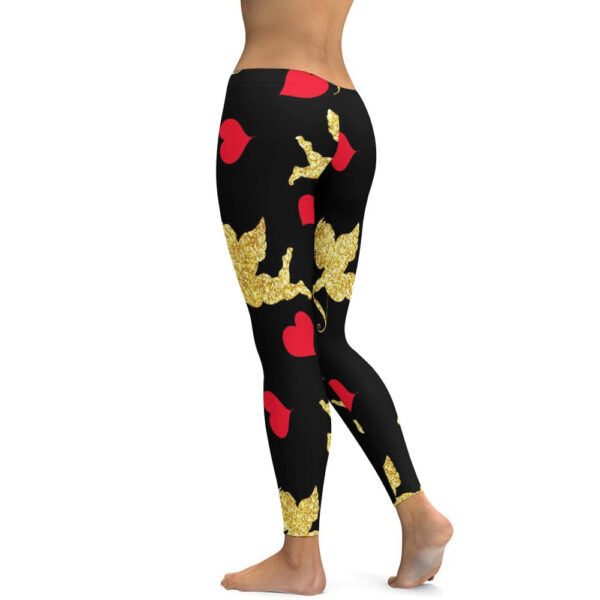Stupid Cupid Too Soft Ladies Tight Yoga Pants - Image 7