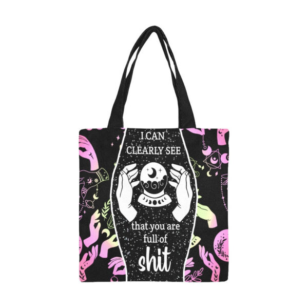 I Can Clearly See Canvas Tote Bag - Image 3