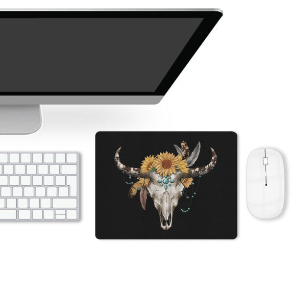 Western Skull Leather Mouse Pad - Image 4