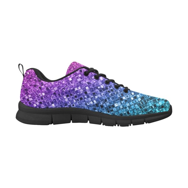 Women's Breathable Purple Sparkle Sneakers - Image 4
