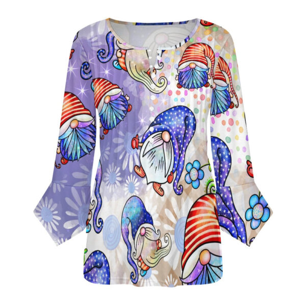 Gnome Ruffled Petal Sleeve Top - Image 4