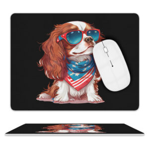 Cavalier King Charles Spaniel Leather Mouse Pad