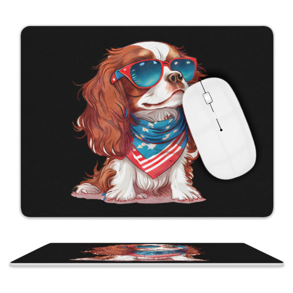 Cavalier King Charles Spaniel Leather Mouse Pad
