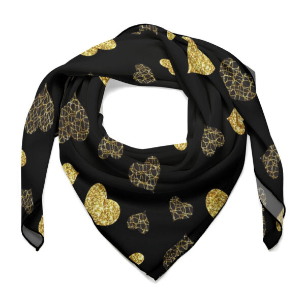 Hearts Plaid Soft & Shiny Silk Scarves
