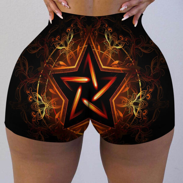 Five Point Star Ladies Shorts - Image 5