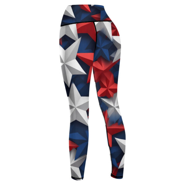 RWB Stars Women's Comfort Sports Yoga Pants - Image 4