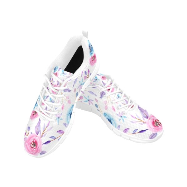 Women's Breathable Rose Floral Sneakers - Image 6