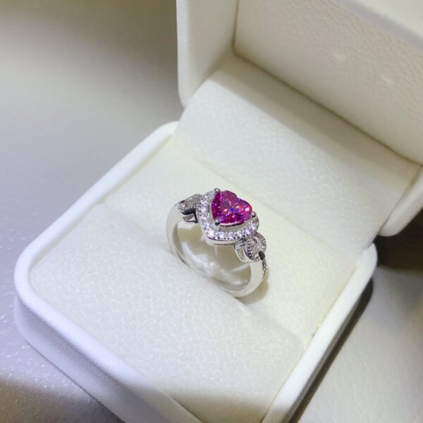 1 Carat Moissanite 925 Sterling Silver Ring - Image 3