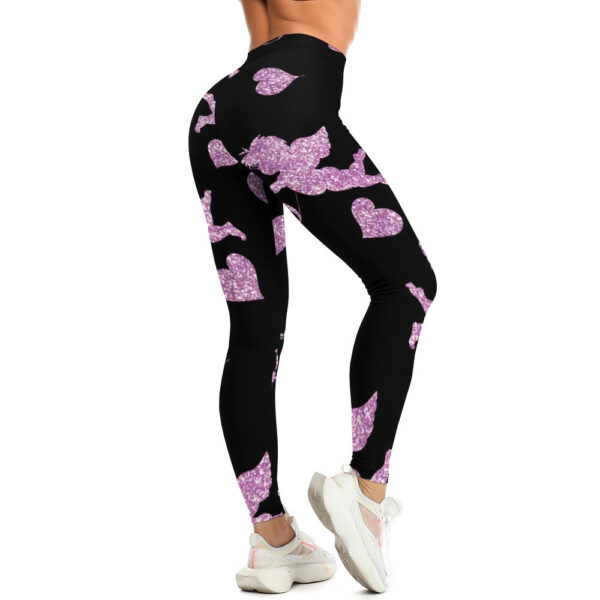Stupid Cupid Soft Ladies Tight Yoga Pants - Image 6