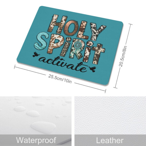 Holy Spirit Activate Leather Mouse Pad - Image 3