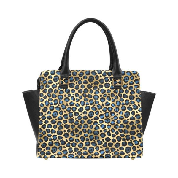 Blue Leopard Classic Shoulder Handbag - Image 5