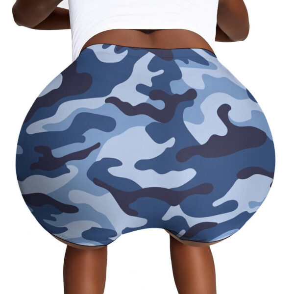 Blue Camo Ladies Shorts - Image 6
