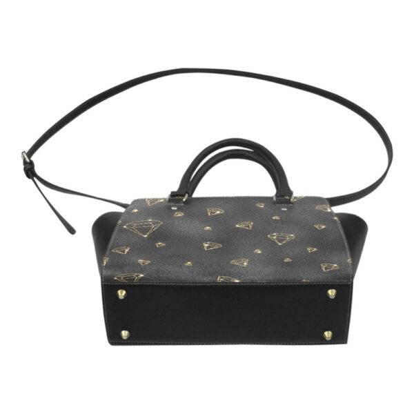 Gold Diamond Classic Shoulder Handbag - Image 4