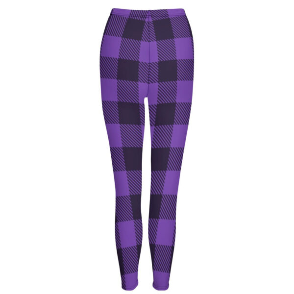 Buffalo Plaid Regular Leggings - Image 3
