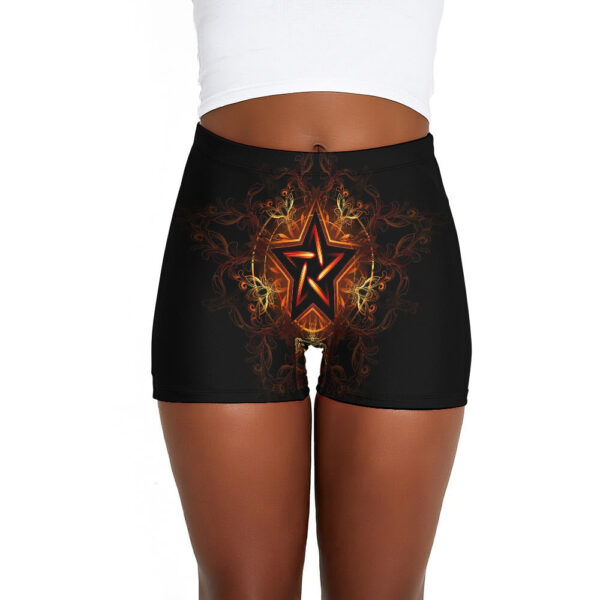Five Point Star Ladies Shorts - Image 2