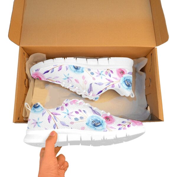 Women's Breathable Rose Floral Sneakers - Image 5