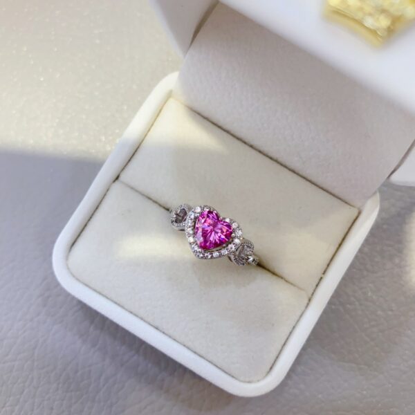 1 Carat Moissanite 925 Sterling Silver Ring - Image 5