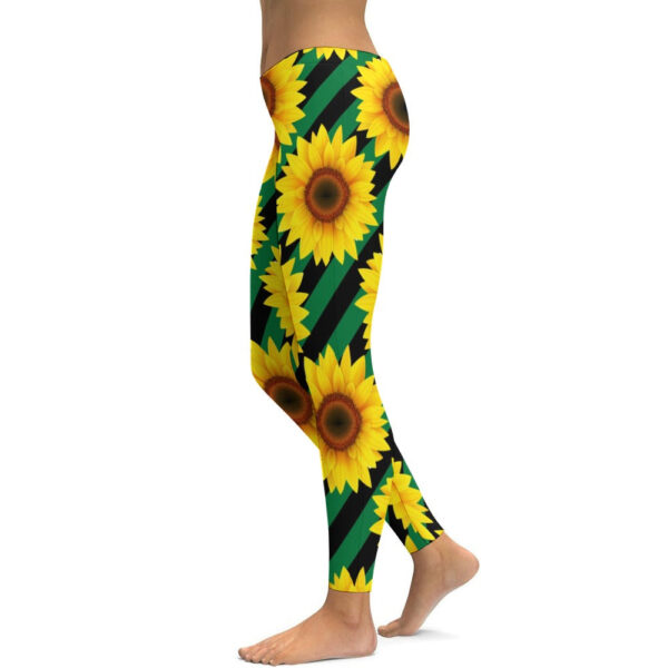 Sunflower Soft Ladies Tight Yoga Pants - Image 5
