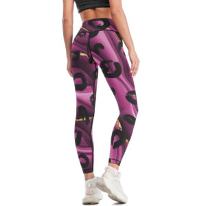 Animal Print Purple Women's Comfort Sports Yoga Pants