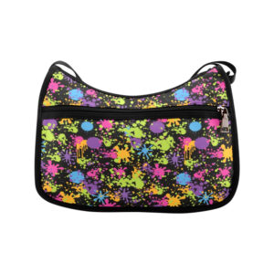 Neon Paint Splatter Shoulder Bag
