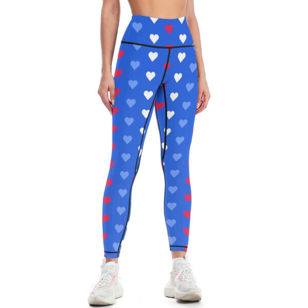Heart Lines Women's Comfort Sports Yoga Pants - Image 4