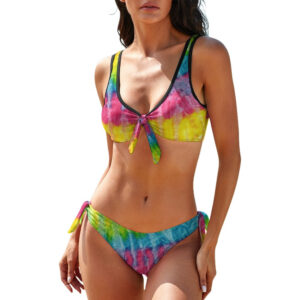 Bright Tie Dye Bikini Swimsuit