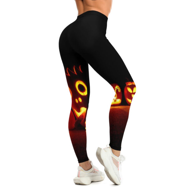 Pumpkin Soft Ladies Tight Yoga Pants - Image 8
