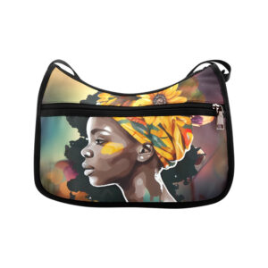 Floral African American Shoulder Bag