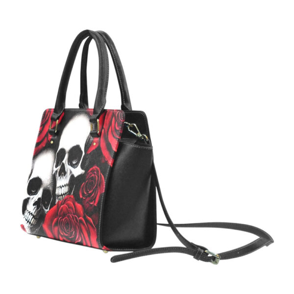 Skulls & Roses Classic Shoulder Handbag - Image 4