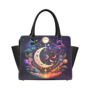 Celestial Sun Moon Classic Shoulder Handbag