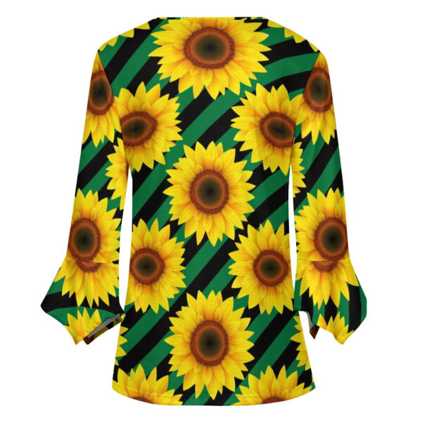 Sunflower Ruffled Petal Sleeve Top - Image 4