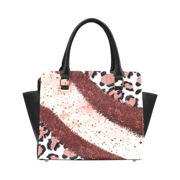 Pink Leopard Classic Shoulder Handbag - Image 5