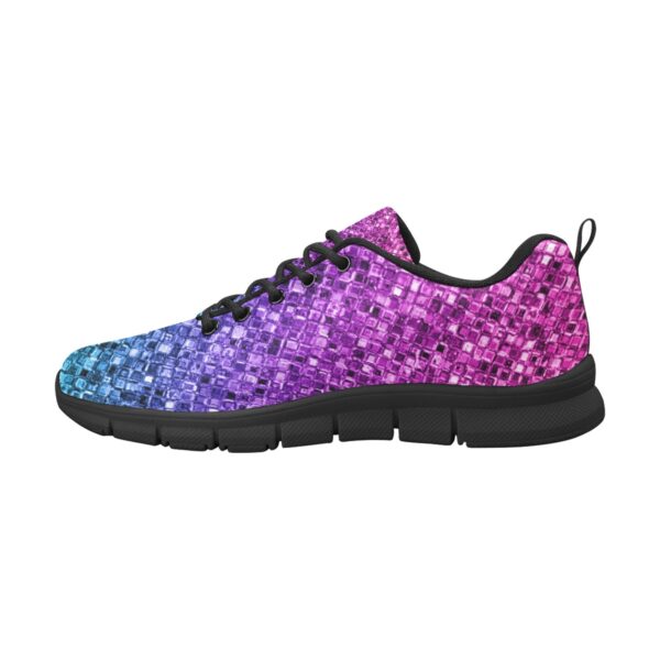 Women's Breathable Purple Sparkle Sneakers - Image 6