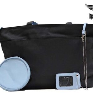Women Black & Baby Blue Shoulder Purse