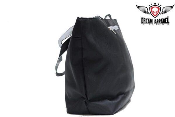 Women Black & Gray Shoulder Purse - Image 4