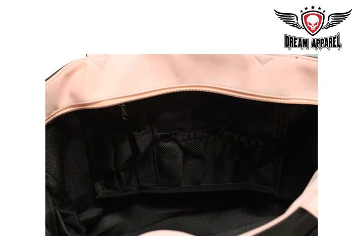 Woman Black & Pink Shoulder Purse - Image 4