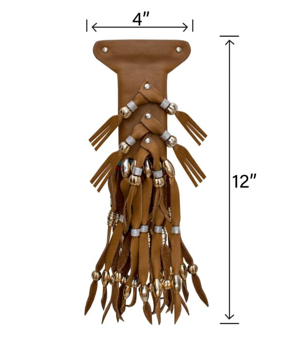 Women Brown Motorcycle Ponytail Holder - Image 2