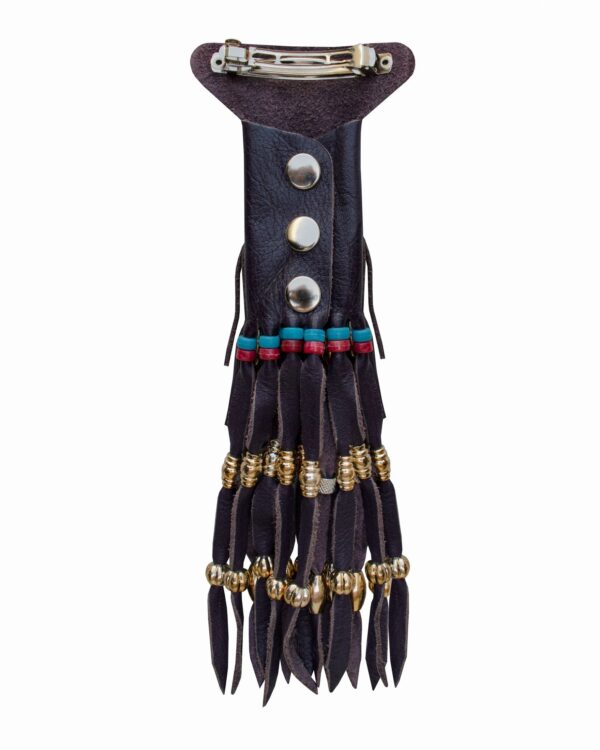 Women's Purple Motorcycle Ponytail Holder - Image 3