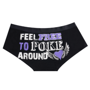 Feel Free To Poke Around Brief Biker Panty