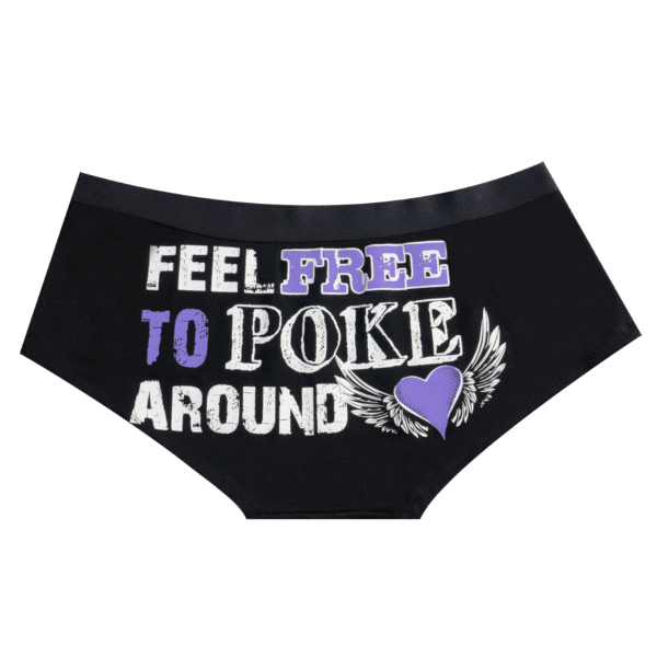 Feel Free To Poke Around Brief Biker Panty