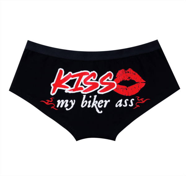 KISS my biker ass Brief Panty - Red