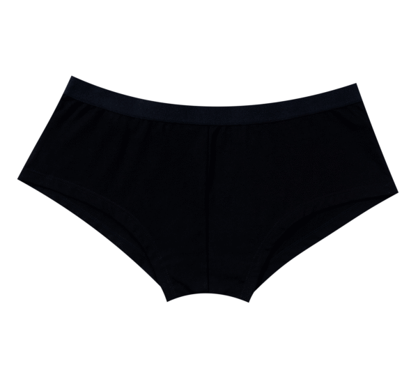 Plain Black Brief Biker Panty