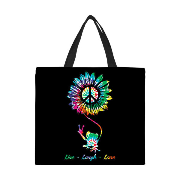 Live Laugh Love Canvas Tote Bag/Large - Image 2
