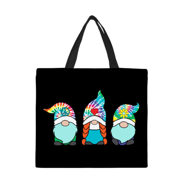 Hippie Gnomes Canvas Tote Bag/Large - Image 2