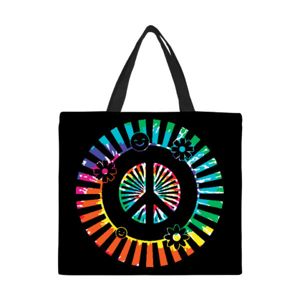 Peace Canvas Tote Bag Large - Image 2