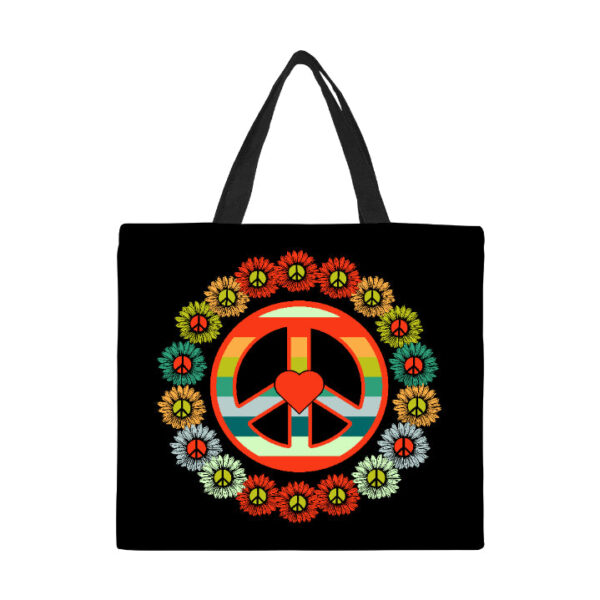 Peace Canvas Tote Bag Large - Image 2