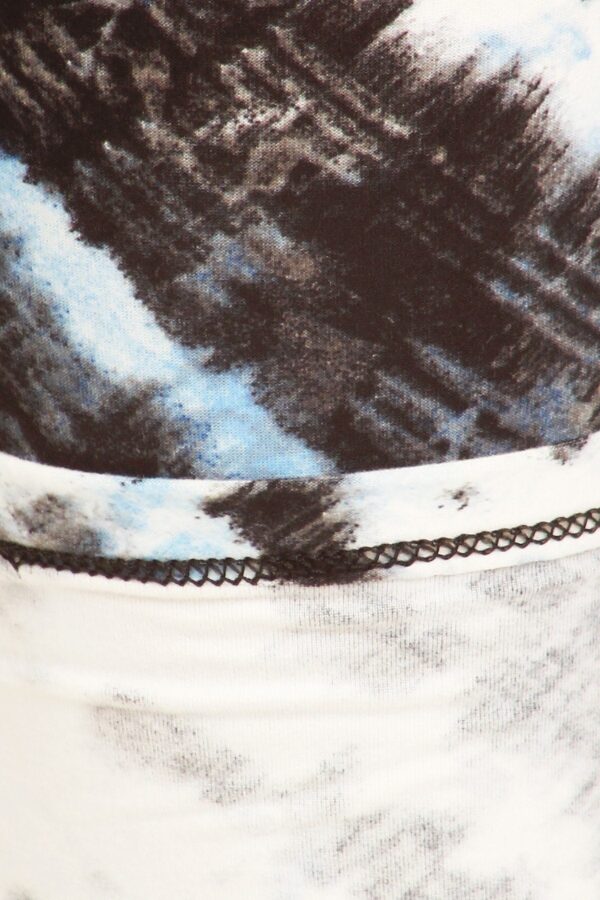 Tie Dye Yoga Style Print Knit Leggings - Image 2