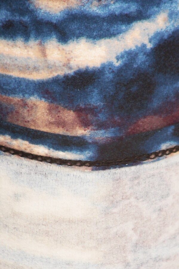 Yoga Style Tie Dye Printed Knit Leggings - Image 3